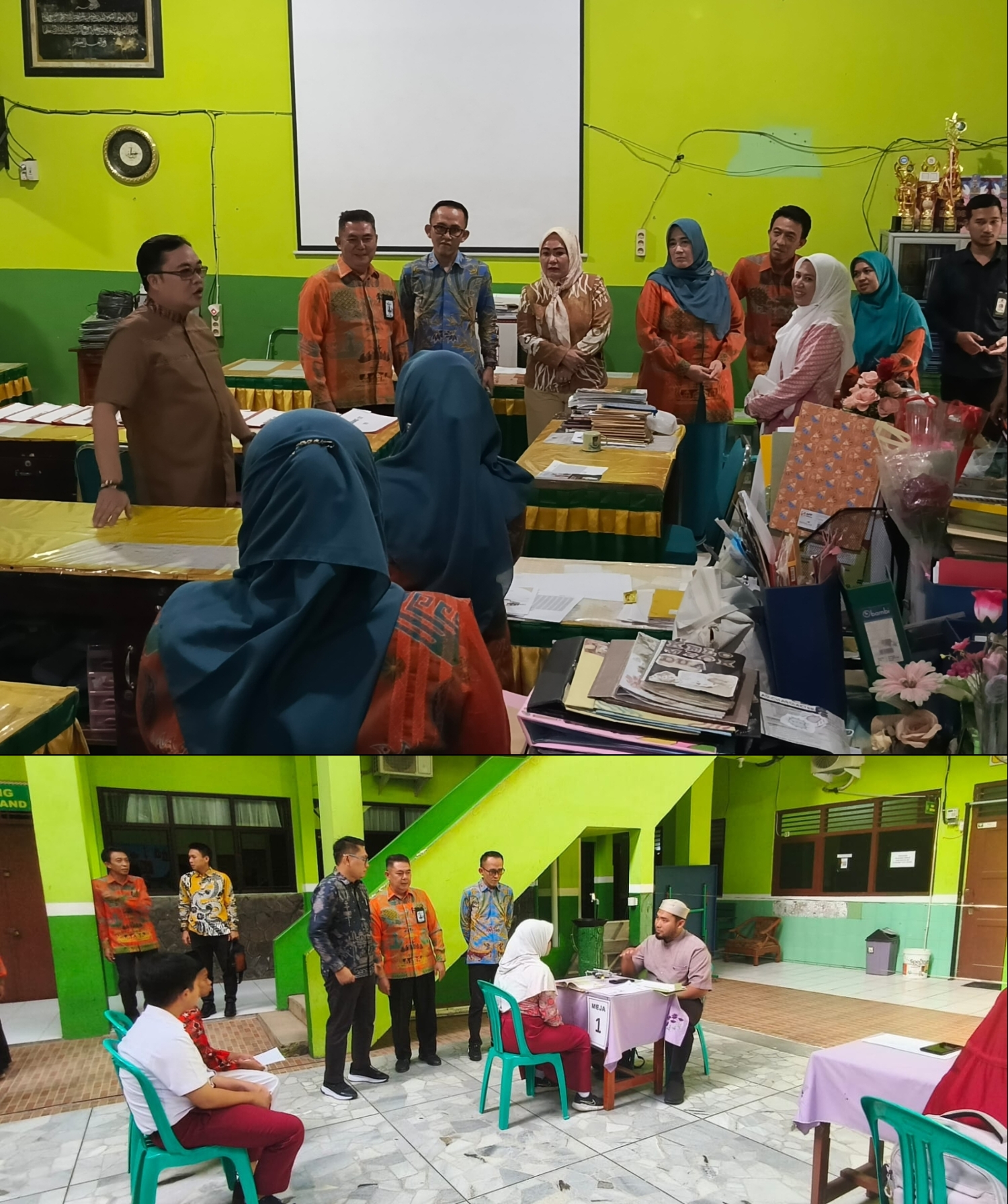 Kakanwil Kemenag Provinsi Lampung Lakukan Monev PTS, ASAS, dan PMBM di MTsN 1 Bandar Lampung