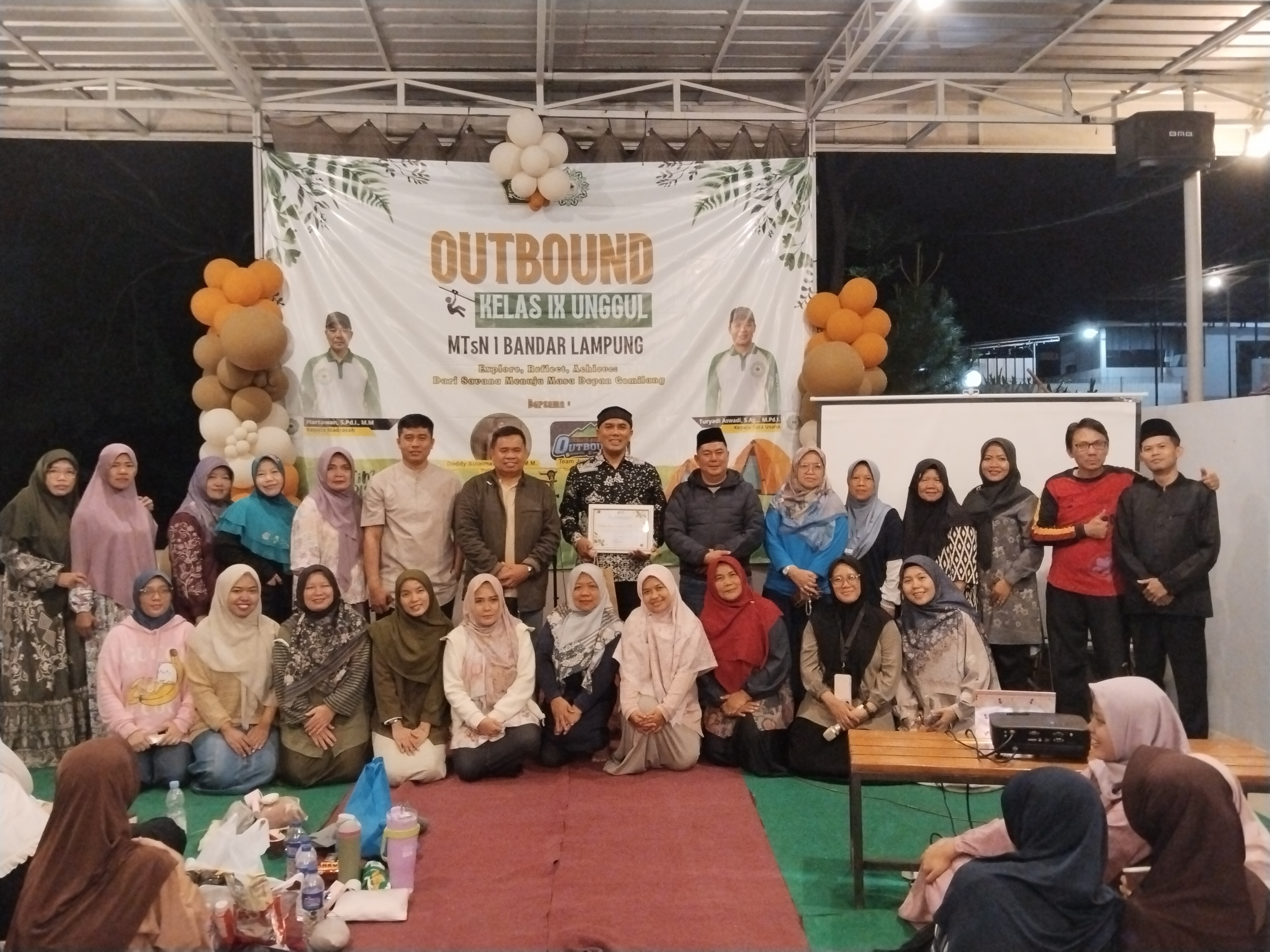 Kepala MTsN 1 Bandar Lampung Buka Langsung Outbond Kelas 9 Unggul di Savana Agro